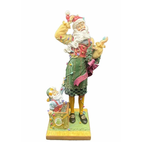 Lenox Santa’s Merry Mix Up Christmas Santa Claus Figurine 2015 LIMITED EDITION - Picture 1 of 8